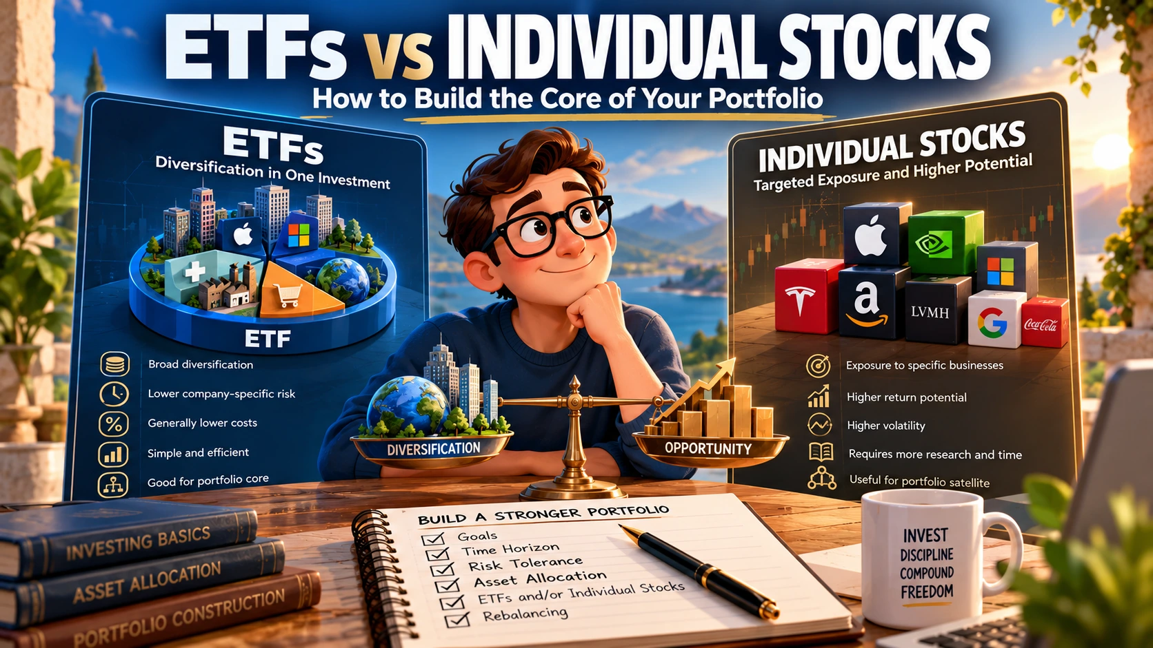In this guide you can learn of to build your core portfolio allocation and satellite stocks